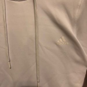 White adidas workout hoodie